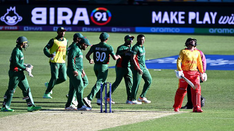 Bangladesh edge Zimbabwe in last-ball thriller at T20 World Cup