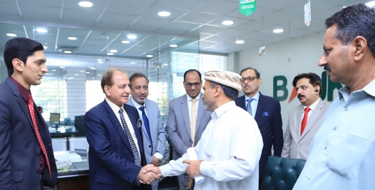 President of Bank of Azad Jammu and Kashmir Mr. Khawar Saeed visited the field offices and branches of the institution in Mirpur