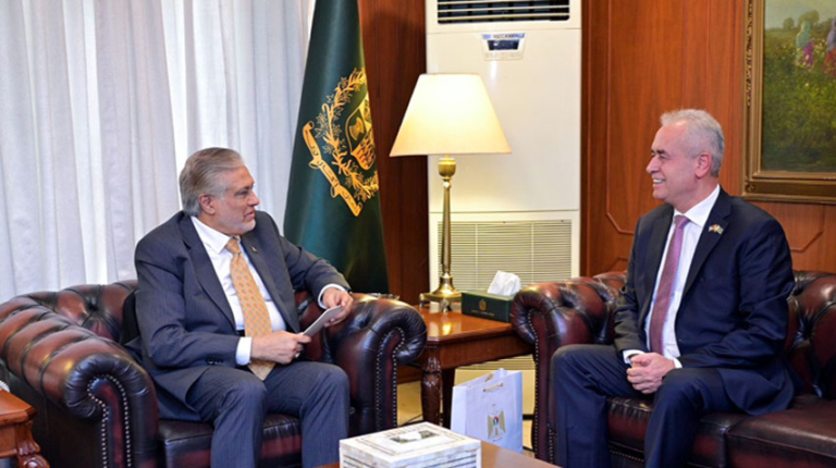 ishaqdarwith Palestinian Ambassador