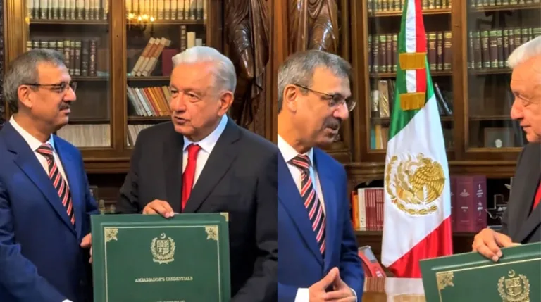 Pakistan’s Envoy presents credentials to Mexican President