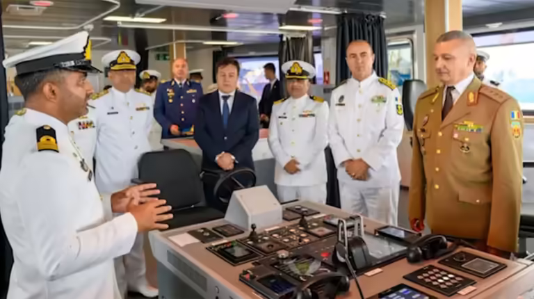 Commissioning of PNS HUNAIN held at Romania