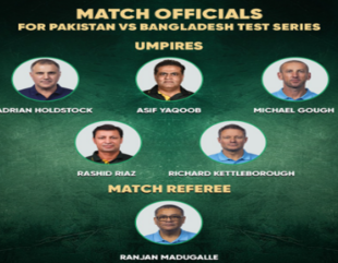 Match officials announced for Test series against Bangladesh