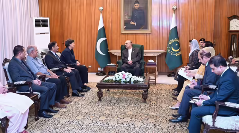 President lauds services of A.Q. Khan Hospital Trust