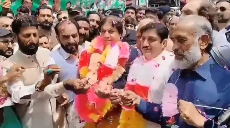 Hanif lays foundation stone for construction of Ratta Road in Rawalpindi