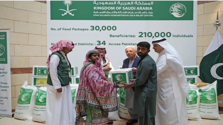 KSRelief launches 3rd cycle of food security support project in Pakistan