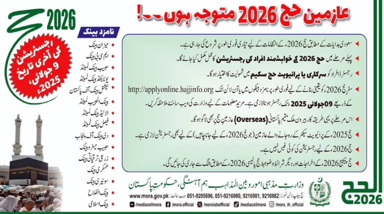 Process of compulsory registration for Hajj 2026 continuing