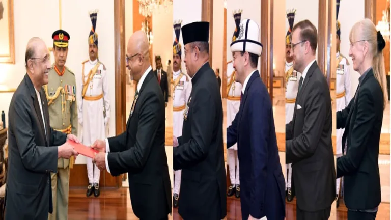 Envoys of five countries present credentials to President