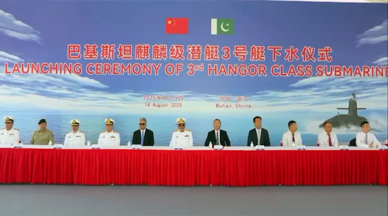 Launching ceremony of PNS-M Mangro held in China