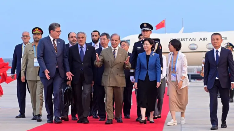 PM Shehbaz arrives at Tianjin, China