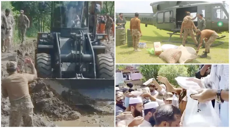 Pakistan Army continue relief operations across flood-hit areas