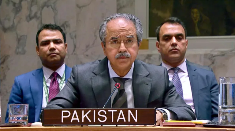 Pakistan urges UNSC to act against ethnic cleansing, carnage in Gaza