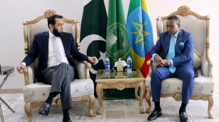 Info Minister visits Ethiopian Embassy in Islamabad