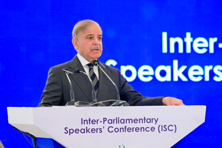 At Speakers moot- PM Shehbaz Sharif highlights Pakistans socioeconomic reforms - commitment to peace - multilateralism