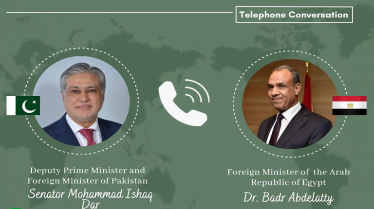 Pakistan, Egypt reaffirm commitment to promote regional peace, stability