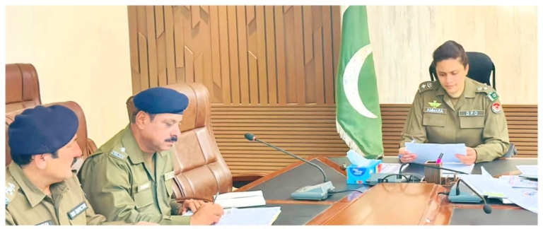 Crime Meeting Held Under the Chair of DPO Khushab