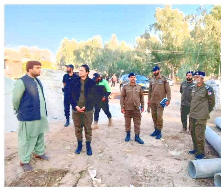 DPO Khushab Visits SDPO Office and Under-Construction New Building of Qaidabad Police Station
