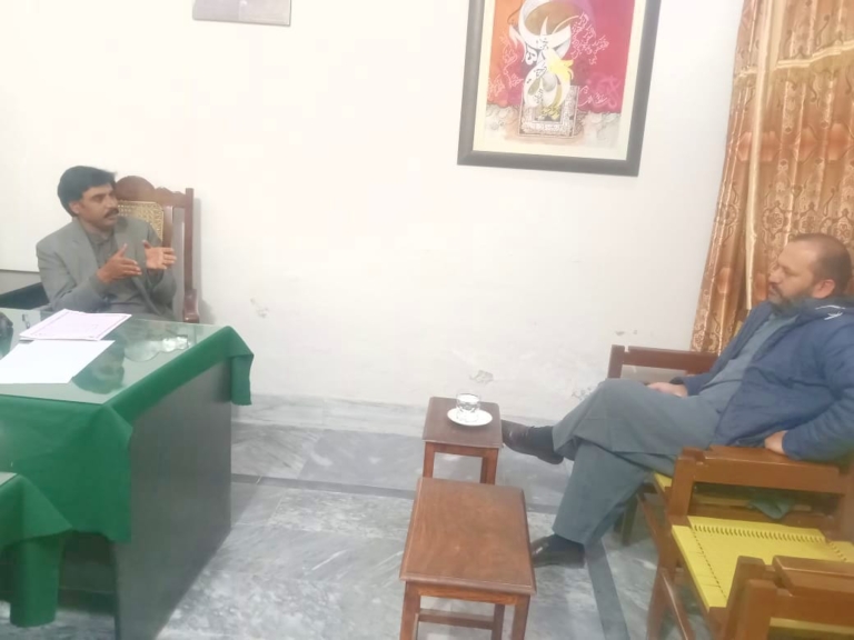 Deputy Director Information Meets President District Press Club Jauharabad
