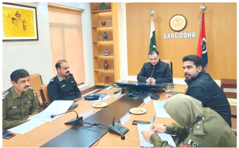 RPO Sargodha Chairs Review Meeting on Police Development Projects