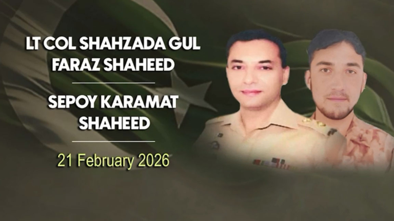 Sheheed Lt Col Shahzada Gul Faraz, Sepoy Karamat Shah laid to rest in native areas