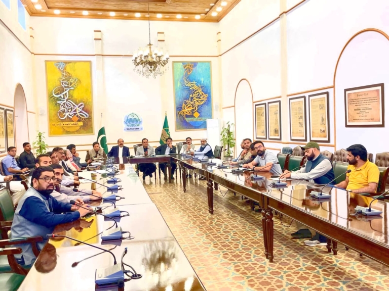 Commissioner Chairs Meeting to Review Development Projects in Sargodha