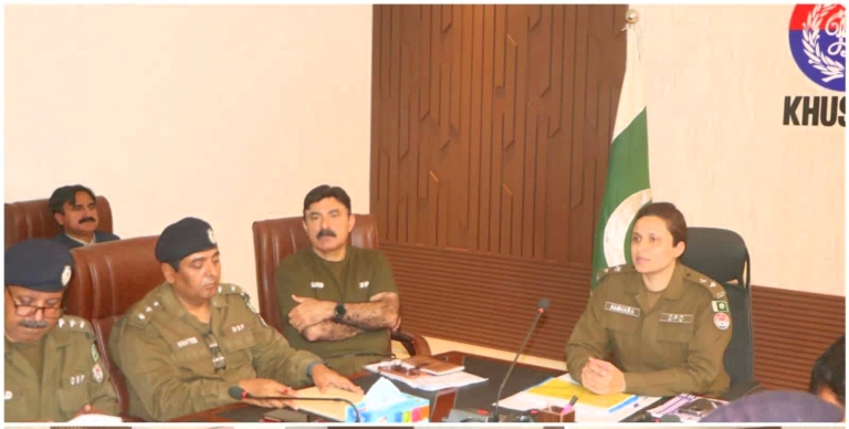 Crime Meeting Held Under the Chair of DPO Khushab Dr. Ammara Shirazi