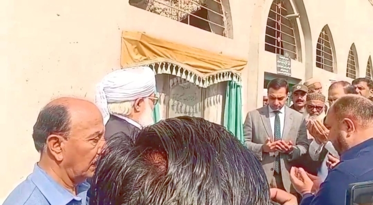 Deputy Commissioner Lays Foundation Stone of New Mosque Hall in Khushab