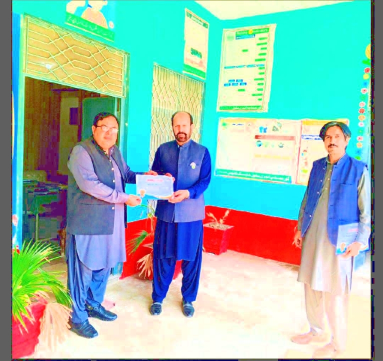 District Education Officer Reviews Activity-Based Learning at Government Primary School, Chichawatni