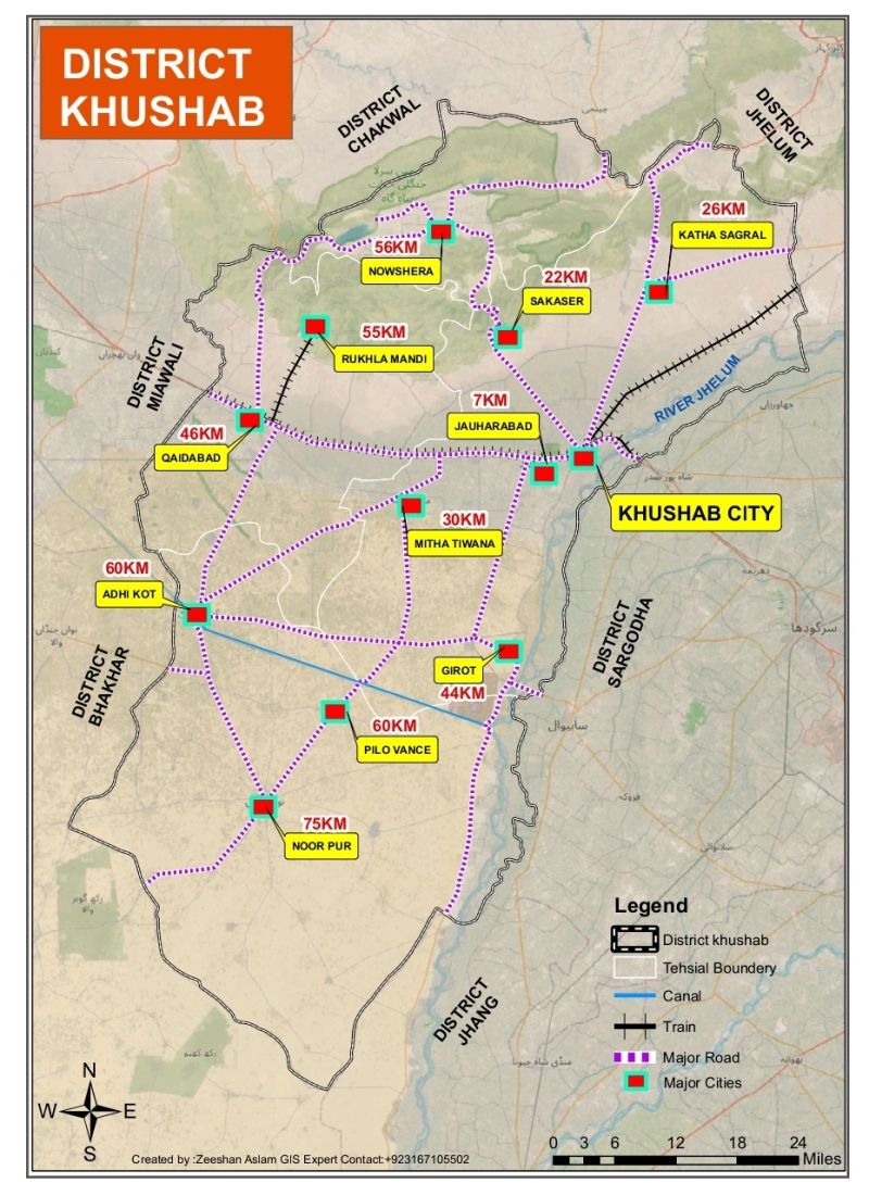 District Khushab - MAP