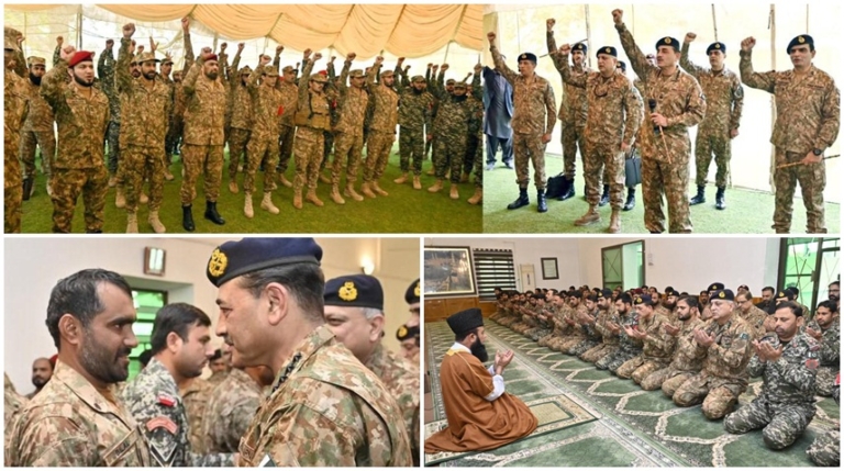 Field Marshal visits Kurram, spends Eid with troops, officers
