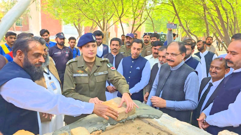Foundation Stone Laid for Masjid Yahya at Government College of Technology Joharabad