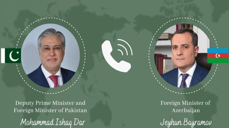 Pakistan, Azerbaijan emphasize importance of peace in ME