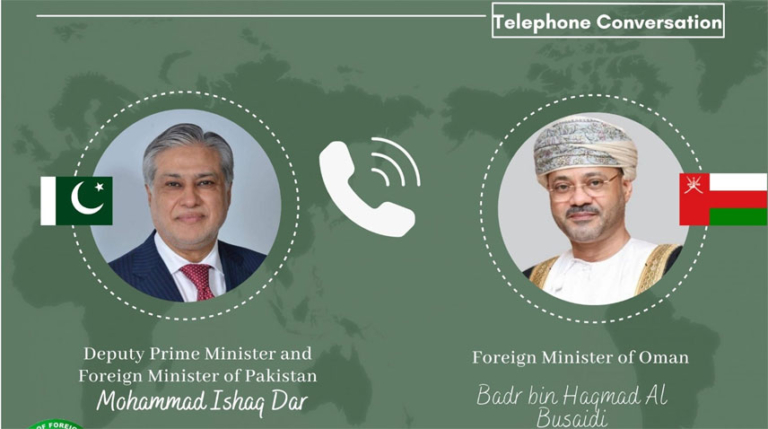 Pakistan, Oman voice concern over escalation in region