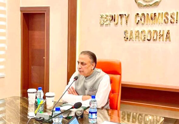 Chief Secretary Punjab Reviews Development Projects in Sargodha