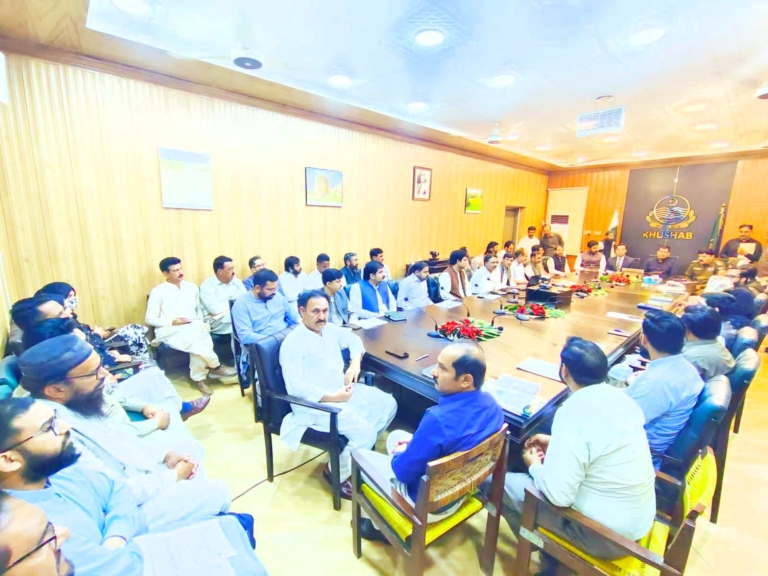 District Coordination Committee Meeting Held in Khushab to Review Development and Governance