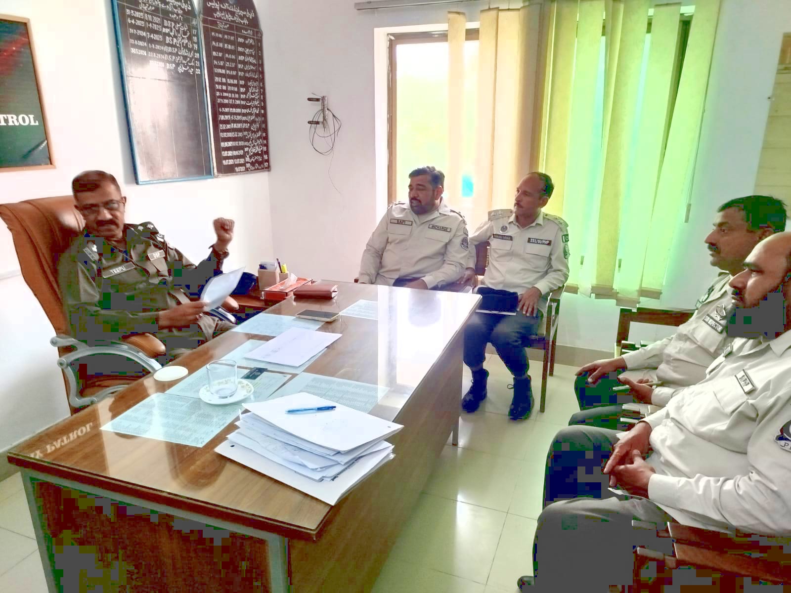 Khushab DSP Reviews Patrolling Police Performance and Urges Road Safety Measures