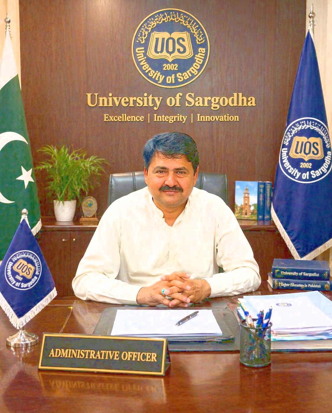 Khushab’s Proud Son Malik Muhammad Asif Appointed Administrative Officer at University of Sargodha