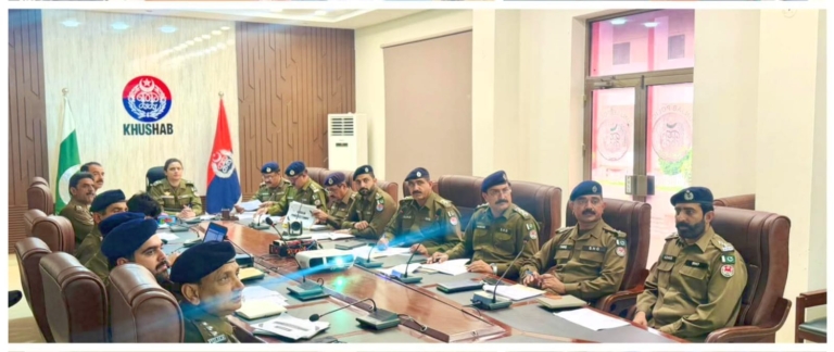 Monthly Crime Meeting Held Under Chair of DPO Khushab