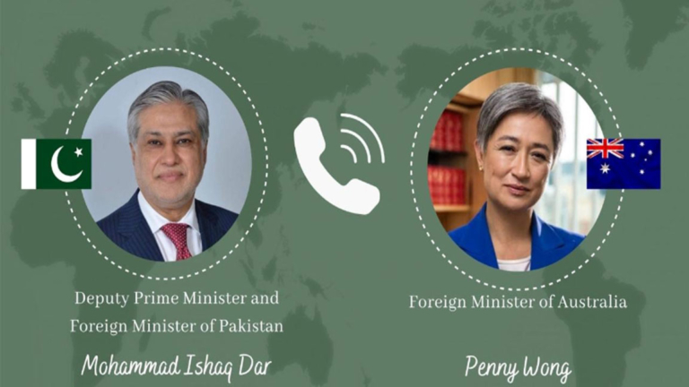 Pakistan, Australia call for peaceful resolution of conflicts