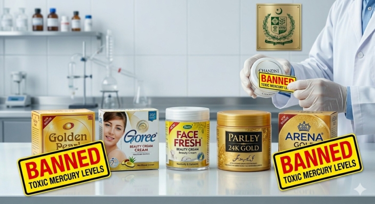 Pakistan Bans 6 Famous Skin Creams Over Hazardous Mercury Levels